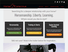Tablet Screenshot of horseconscious.com
